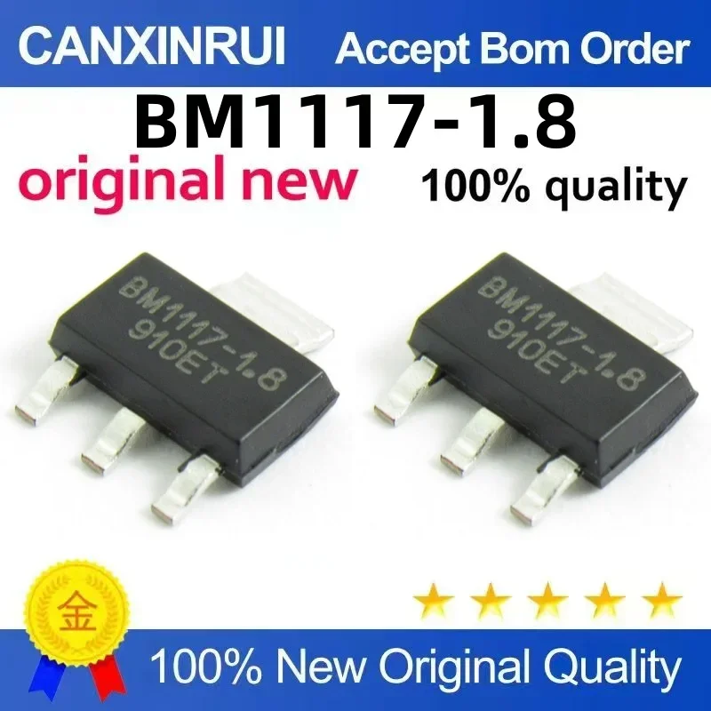 (5-100 pieces) Brand new original BM1117-1.8 SMT SOT223 three terminal voltage regulator chip IC