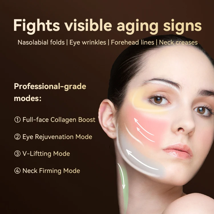 가정용 CE Rohs 2025 신제품 고주파 얼굴 관리 기기 스킨케어 장치 목 얼굴 미용 기기