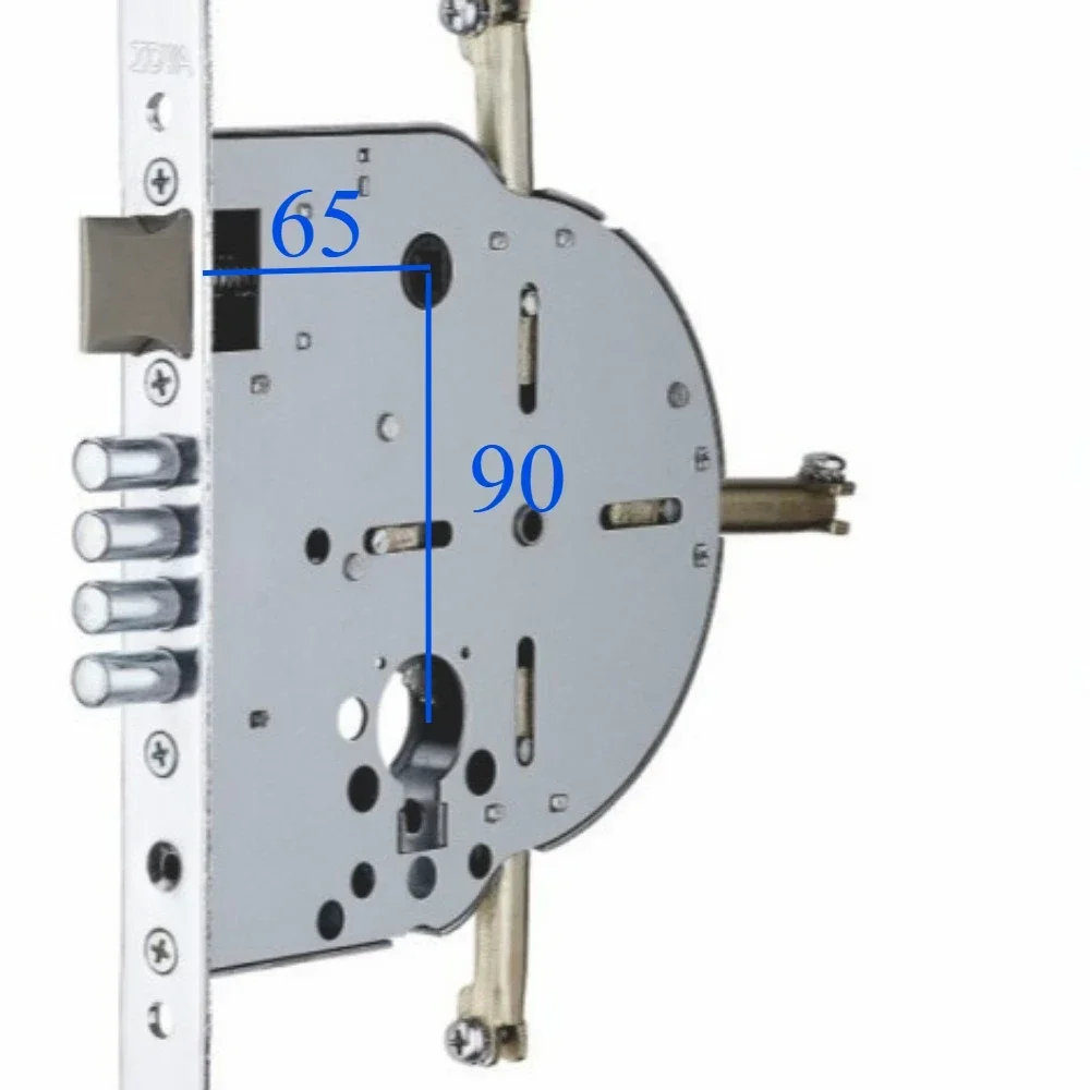 High Security Stainless Steel Israeli Lock body with Four-way Locking box Design - 9065