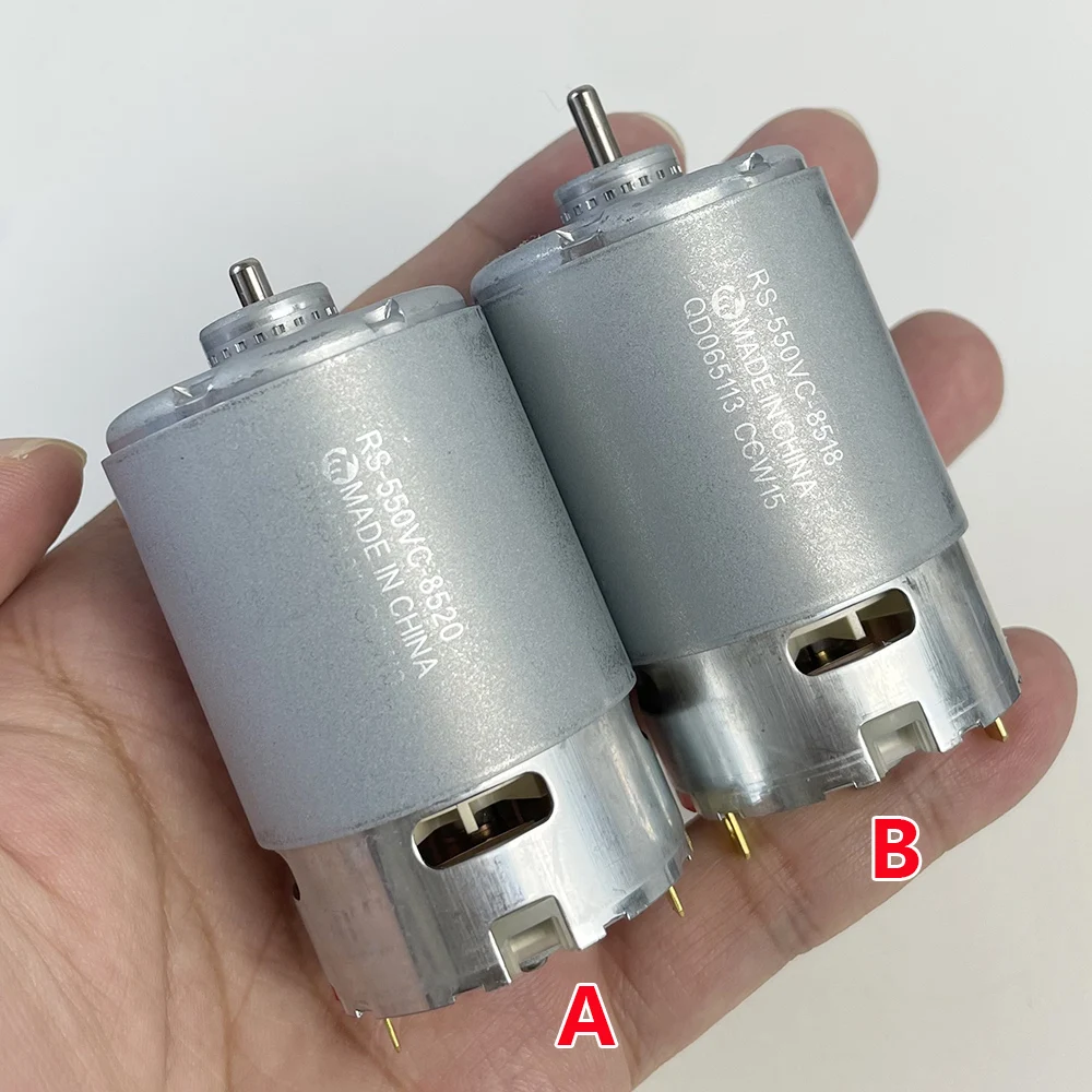 Mabuchi RS-550VC-8520 / RS-550VC-8518 DC6V 10.8V 12V Motor de potência de alta velocidade para furadeira sem fio chave de fenda ferramentas elétricas Motor