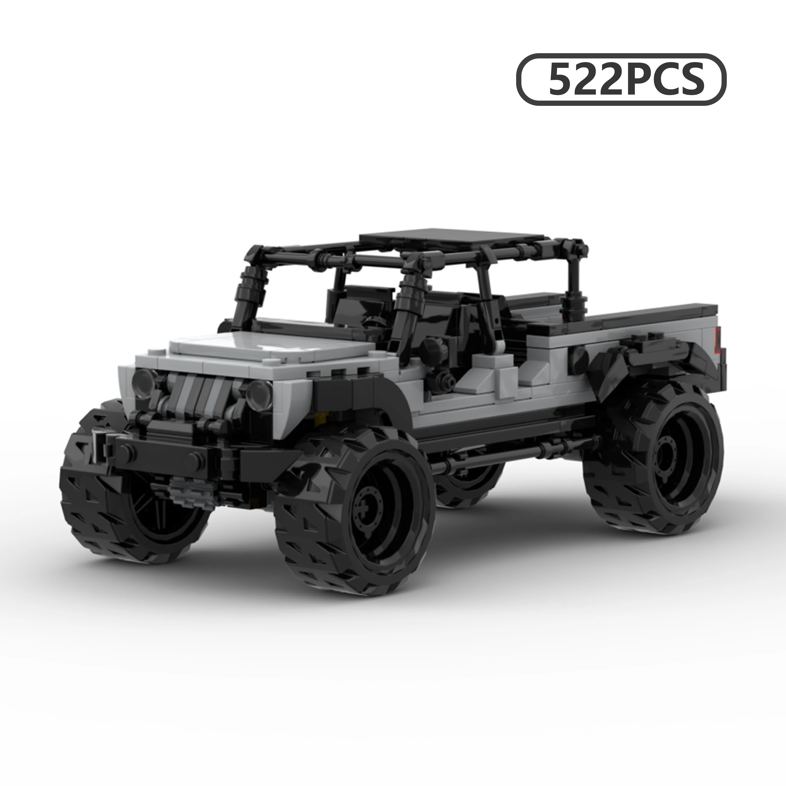 

MOC Gladiator Offroad Truck Building Blocks 8-Stud Speed Series 4x4 Racing Model for Adults Collection