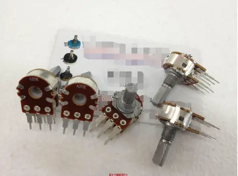 캠브리지 앰플리파이어 전위차계 A20K 전위차계, 긴 핸들 길이 20MMF, 1 개/로트