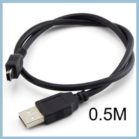 T-port 5pin Mini USB Data Charging Cable 0.3M 0.5M 1.5M 3M 5M USB 2.0 Fast Charger For MP3 MP4 Player Car DVR Digital Camera E3