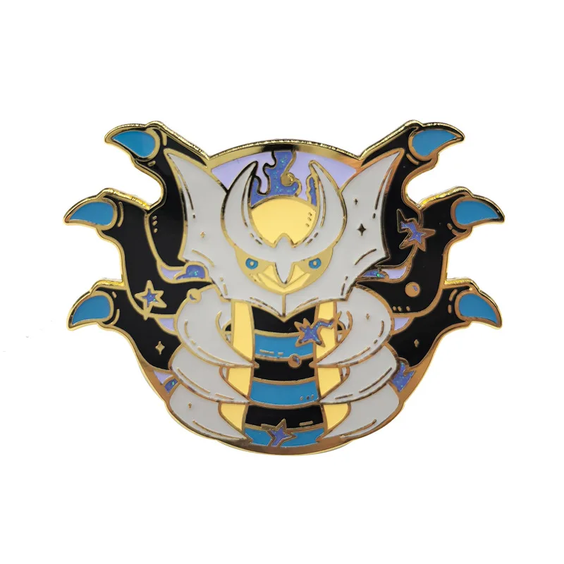 4 سنتيمتر Dialga Giratina Palkia الوحش الصلب المينا دبابيس دبابيس شارة التلبيب دبوس لحقيبة الظهر الملابس والاكسسوارات مجوهرات الأزياء #2