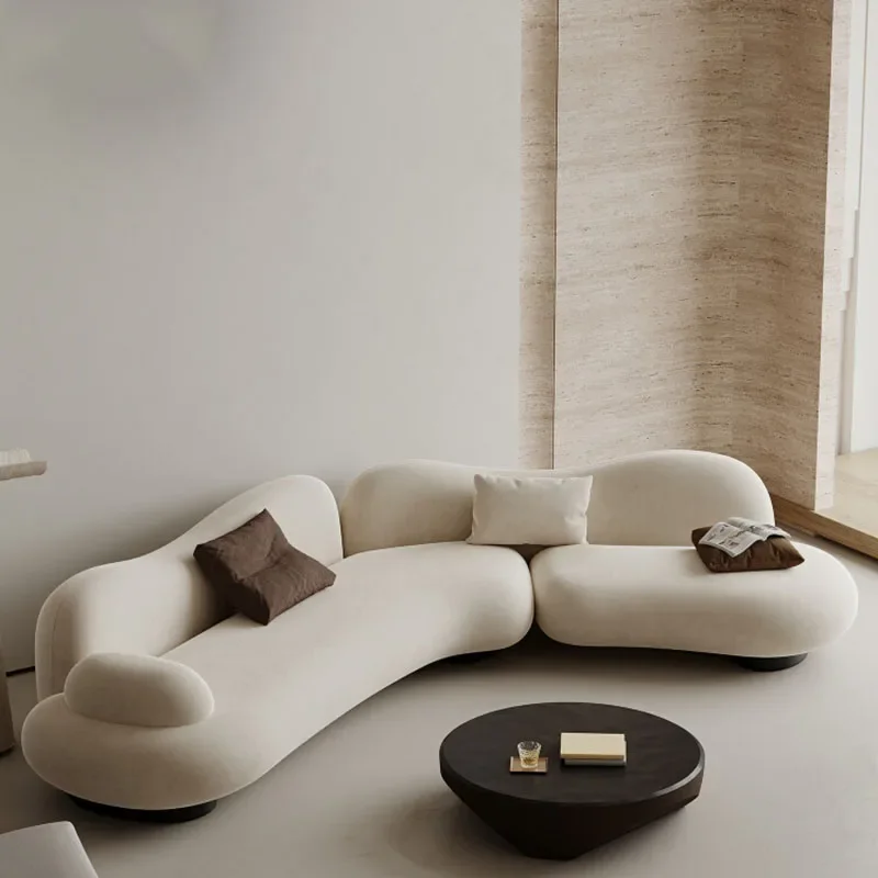 Nordic Lazy Living Room Sofas Couch Puffs Armchair Designer Double Sofas Relaxing Filling Decor Muebles Lounge Suite Furniture - view 6