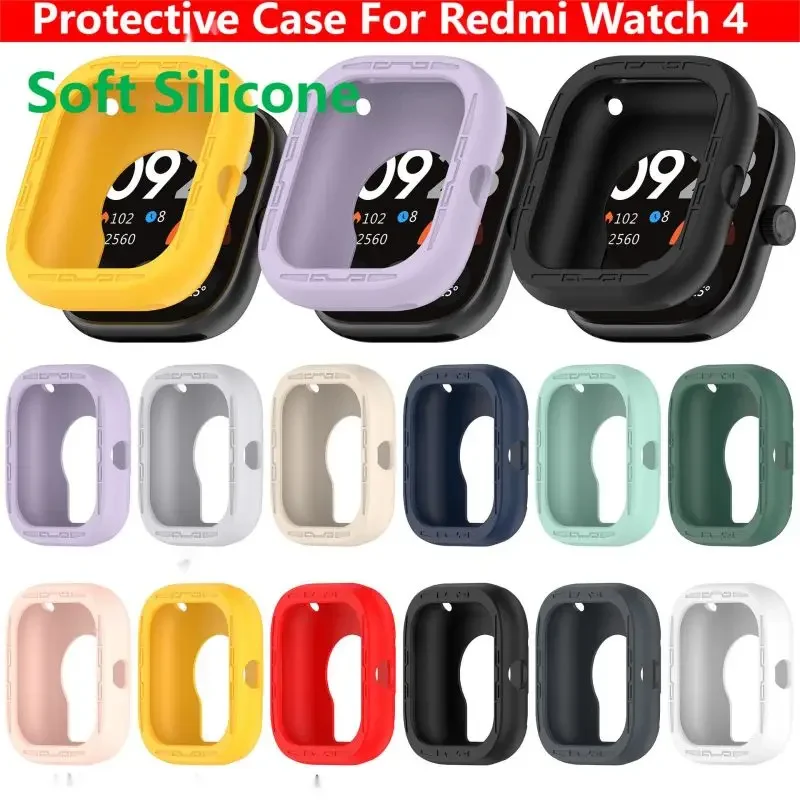 เคสป้องกันสำหรับ redmi Watch 4สายนาฬิกาอัจฉริยะ TPU แบบนิ่มเปลือกป้องกันกันชนสำหรับ Xiaomi redmi Watch4