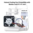 For Bambu-Lab/A1/ A1 mini Upgraded Hotend Cooling Fan Fast Cooling Fan 2pcs  For 3D Printer Parts