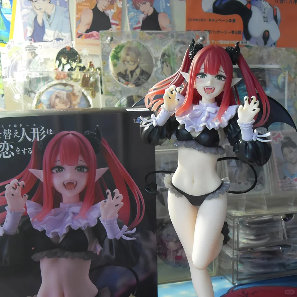 My Dress Up Darling Kitagawa Marin Anime-Figur Schuluniform Teufel-Liz-Succubus Cosplay PVC Sammlermodell Desktop-Dekoration