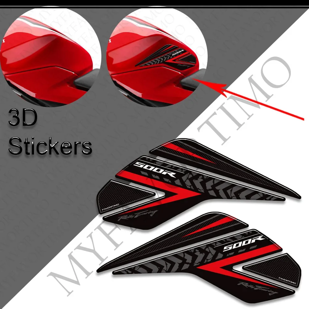 Stiker pelindung 3d, aksesori sepeda motor untuk Honda CBR500R 2024, stiker bahan bakar 3d, perekat