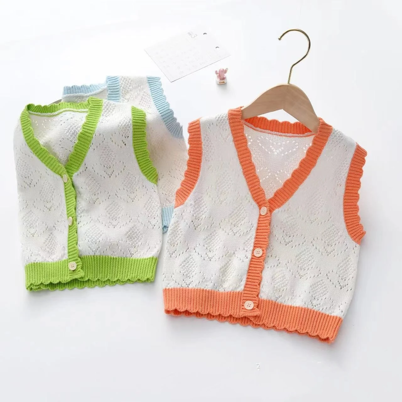 1-10 Years Girls & Boys Vest Sweater School Cotton V-neck Summer Toddler Vest 1 2 3 4 5 6 7 8 9 10 Years Old Kids Clothes