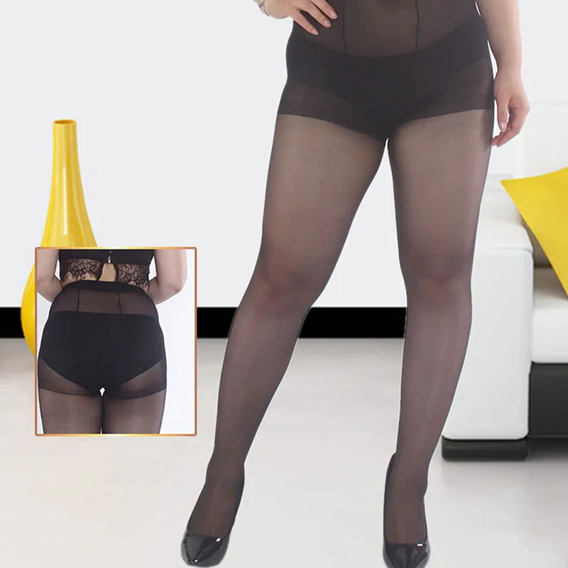 Collants surdimensionnés pour femmes, collants grande taille, adaptés pour 100kg, bas pour dames