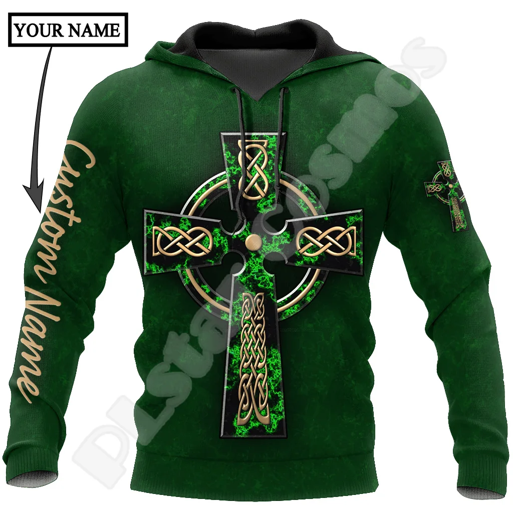 

NewFashion Country Flag Ireland Clover Irish St.Patrick Tattoo Vintage 3DPrint Pullover Funny Harajuku Casual Jacket Hoodies X3