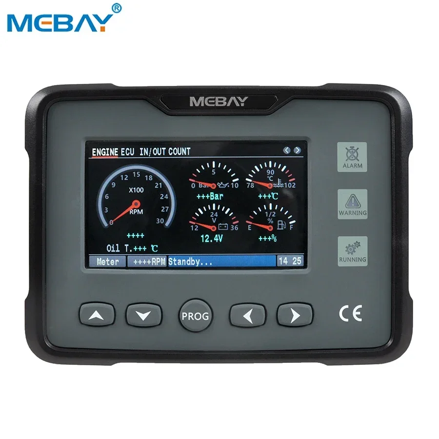 Mebay Diesel / Gas Engine ECU Parameters Panel Meter Gauge GM70C Electronic Monitor