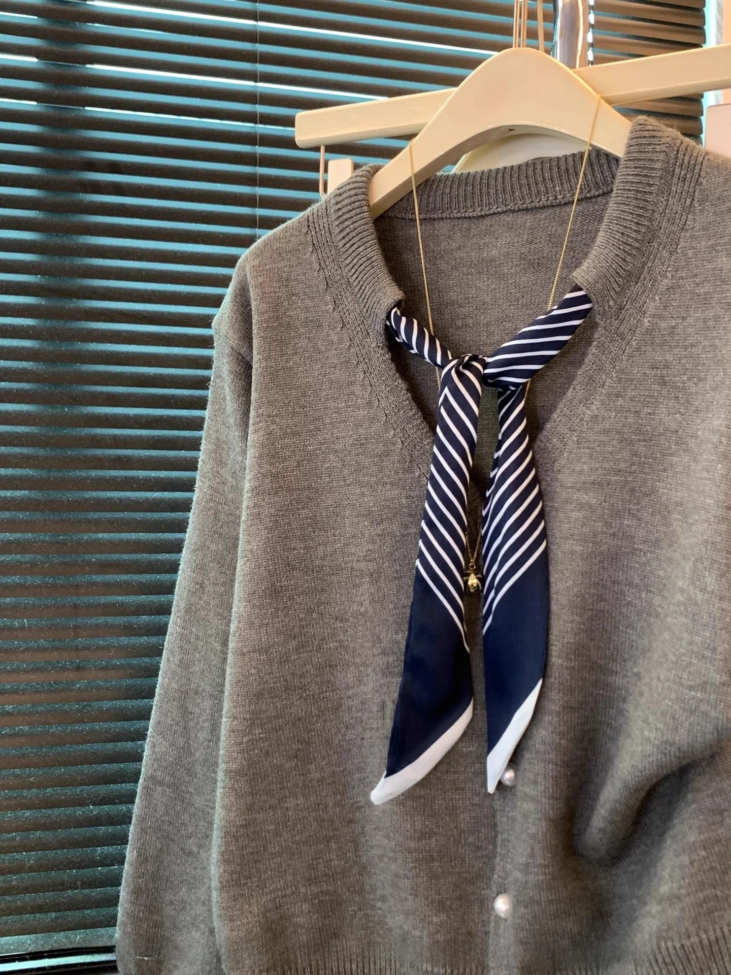 Gestreept gebreid lang Sve Base irt Luxury Sensation Casual Ele Autumn Season Faion Camere-vest voor dames