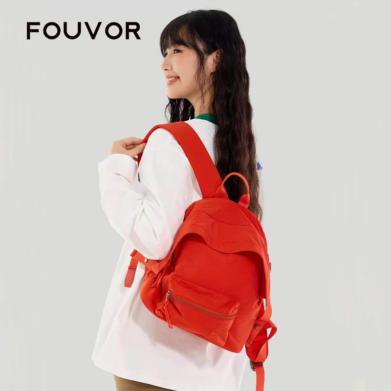 

Fouvor 2026 New Youth Backpack with Zippered Hidden Pocket Insert Pockets Backpacks Small Airplane Cabin Commuter Bag 3059-04