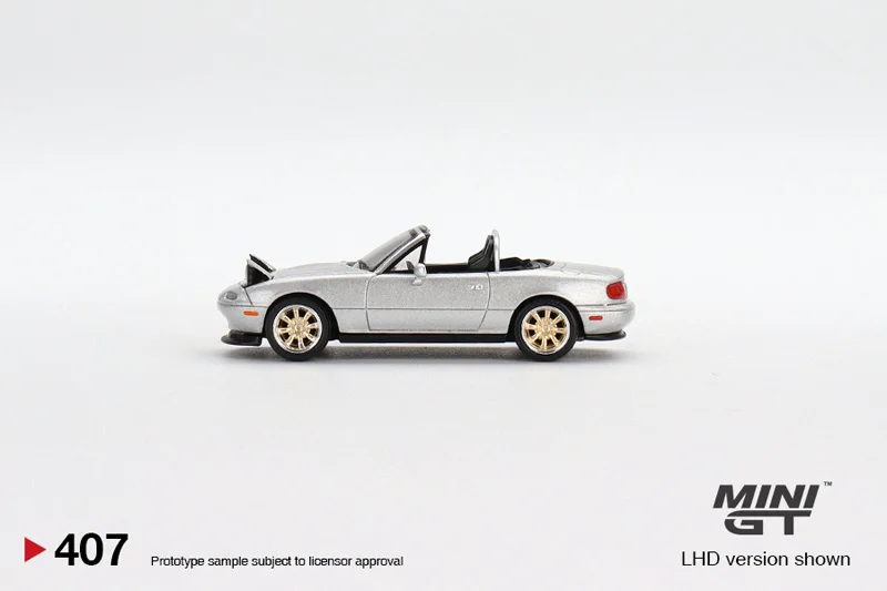 MINI GT 1:64 Mazda Miata MX-5 NA #407 Simulation alloy car model gift ornaments