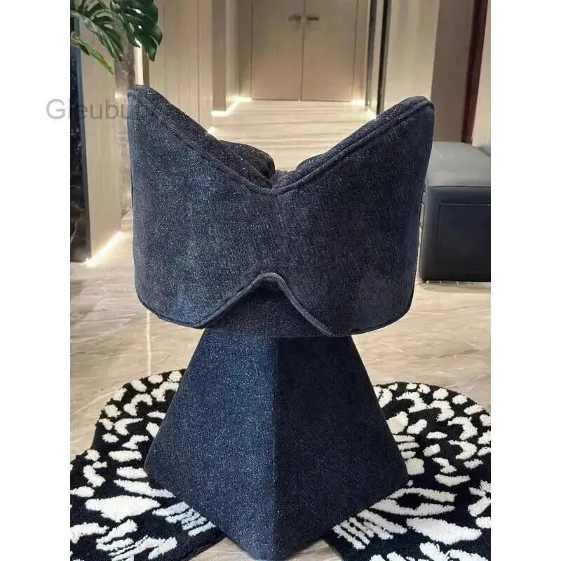 French Premium Butterfly Particularly Stools Dresser Light Luxury Stools Backrest Medieval Living Furniture Taburetek XYDZ