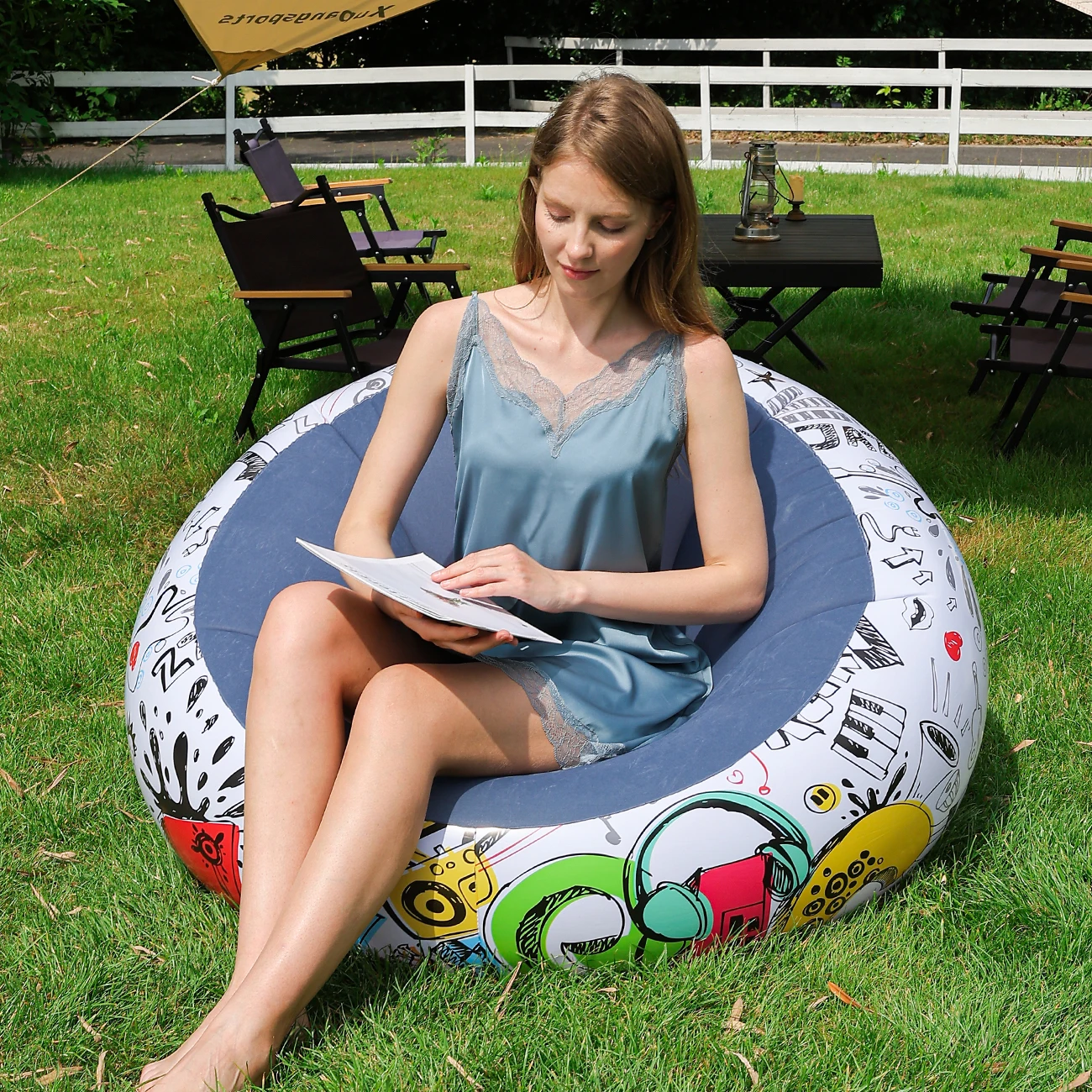 

1PC Thickened Inflatable Lazy Sofa Lounge Chair – Perfect for Outdoor Courtyards & Indoor Leisure