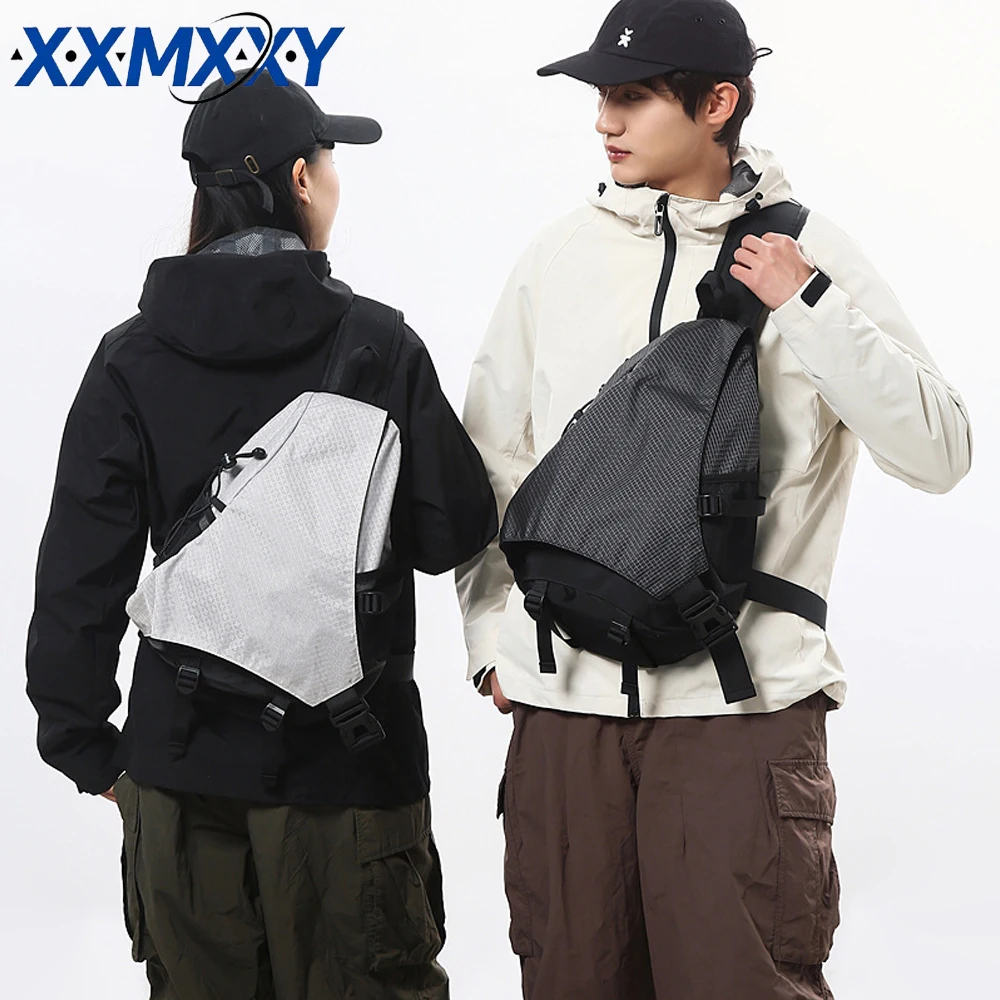 

1 шт. Большая вместительная дорожная сумка через плечо для мужчин, высококачественная нейлоновая сумка-рюкзак, модная сумка через плечо в стиле хип-хоп для мужчин