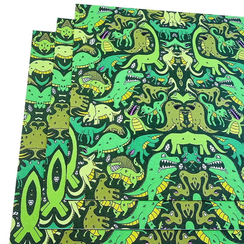 8 Sizes Cartoon Dinosaur Camouflage KYDEX Thermoplastic Plate Sheet Thermoform Board Material for Sheath Scabbard Holsters Make