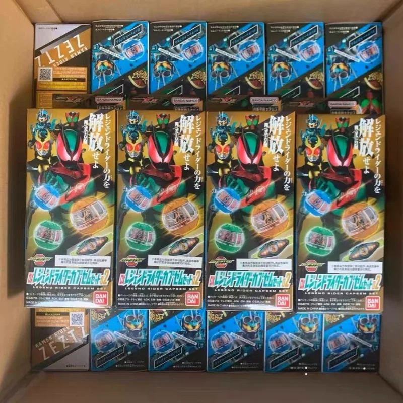 핫 오리지널 반다이 가면 라이더 Zeztz Dx 드림 캡슐 세트 액세서리 장식품 수집 가능한 모델 크리스마스 생일 선물