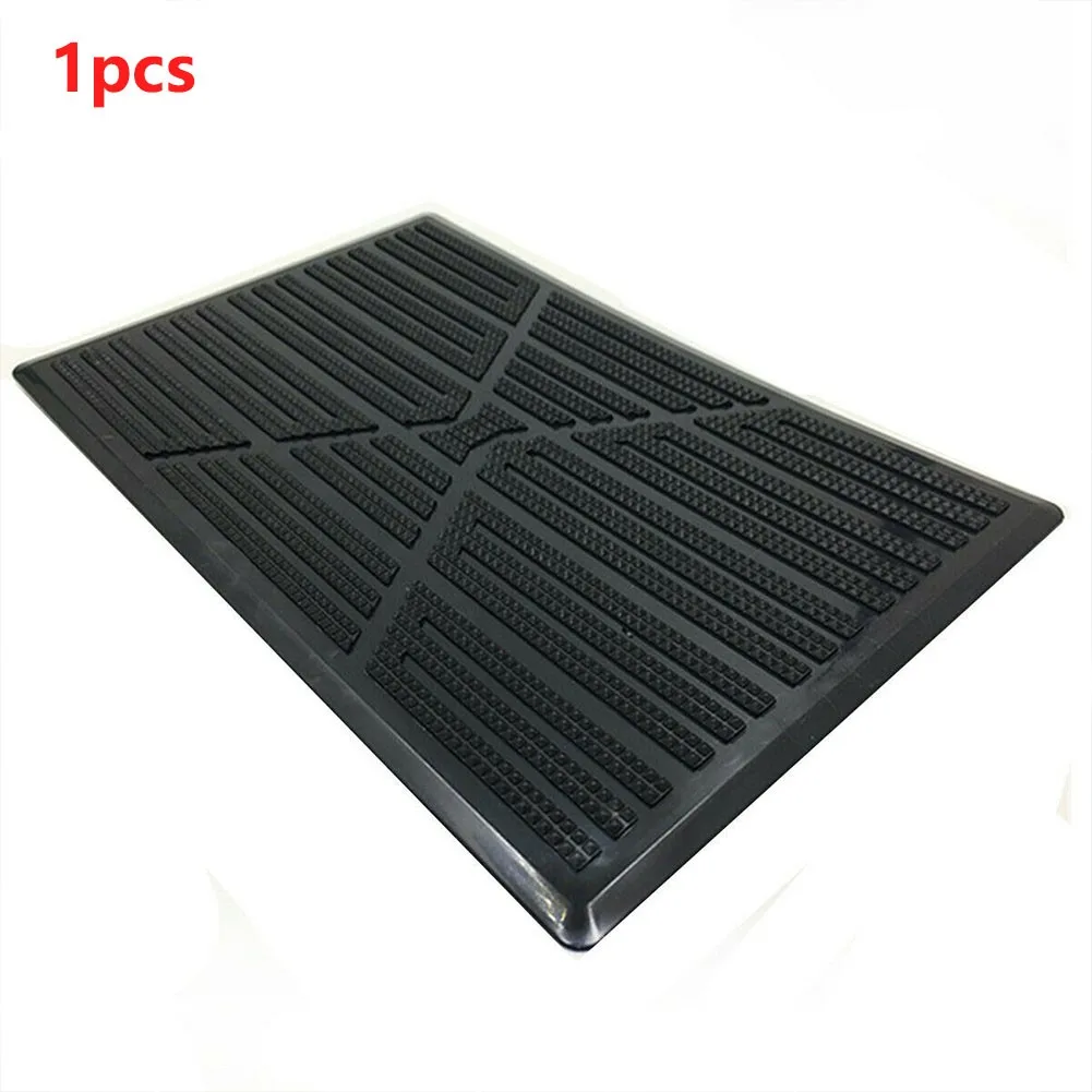 Universal Car Carpet Plate Floor Pad Heel Foot Mat Pedal Patch Cover Black PVC Waterproof Anti-Skid Pad Automobile Accessories