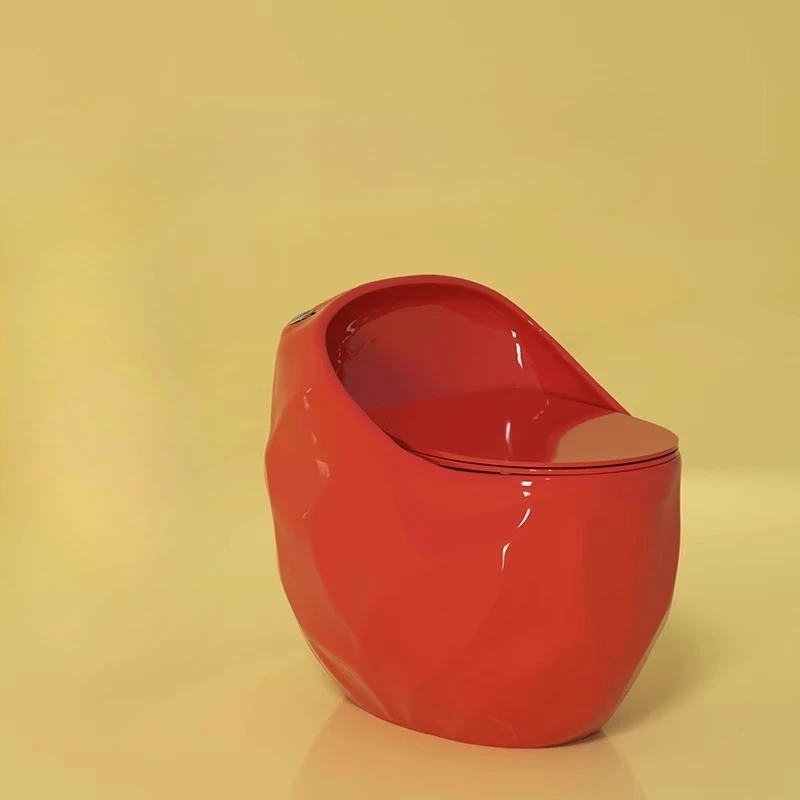 

Color egg type ceramic integrated toilet household large pipe flush type ordinary