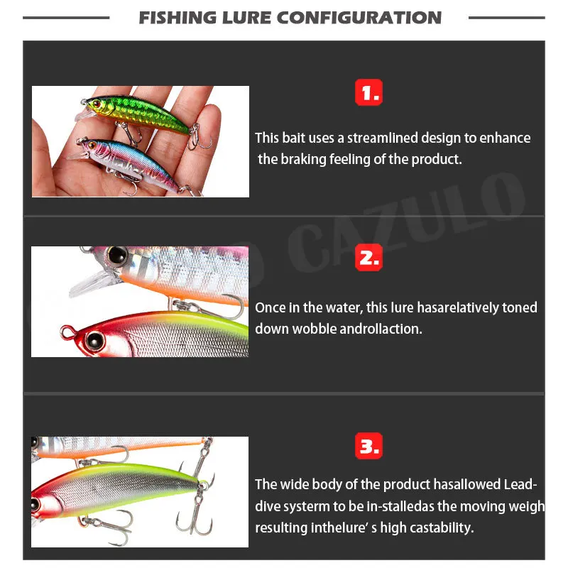 2022เหยื่อปลาซิว50มม.5กรัม Sinking Mino Full น้ำ Pesca Accesorie Mar ปลากะพง Leurre Carnassier Iscas Artificiais Tackle