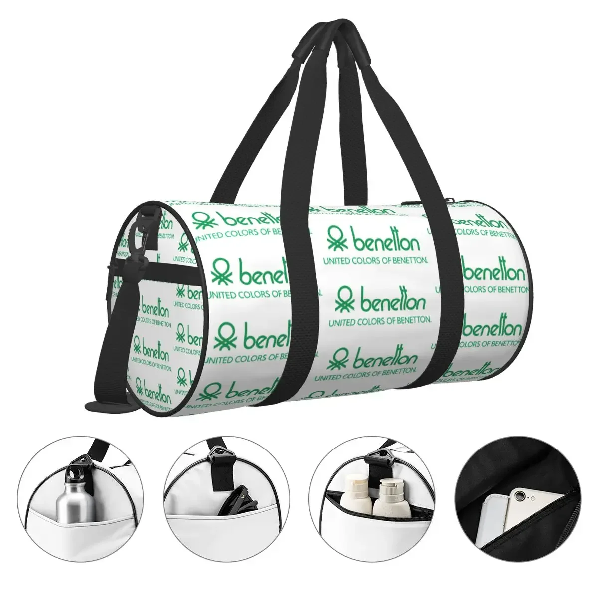 United Colors Of Benetton Large Duffle Gym Bag Waterproof Duffle Travel Bags Handbags Fitness bag view 4
