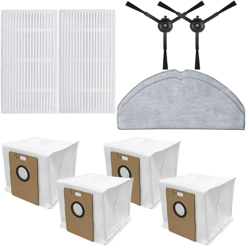【Must-Haves】Filtro bolsa de polvo Cepillo Lateral paño de mopa para Tapo RV30 Max /RV30 Max Plus / RV20 Max / RV20 Max Plus Robot aspirador