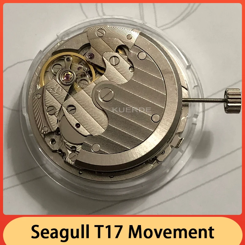Seagull-T17 Movimento Assista Acessórios, Movimento 10 O'clock Posição, Power Display, 1780, Cinco-pinos Ultra-fino, Mecânica Automática