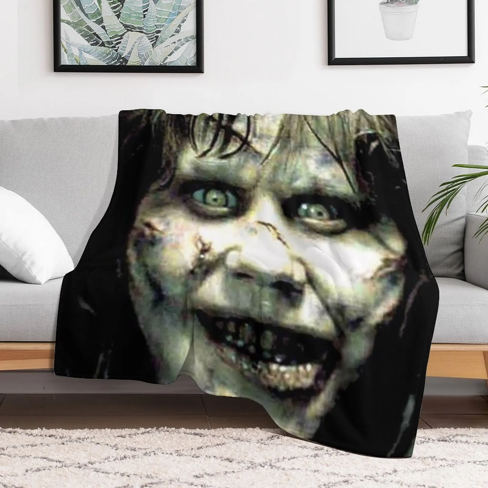 The Exorcist Horror Movie Throw Blanket Single Polar Luxury Brand Blankets