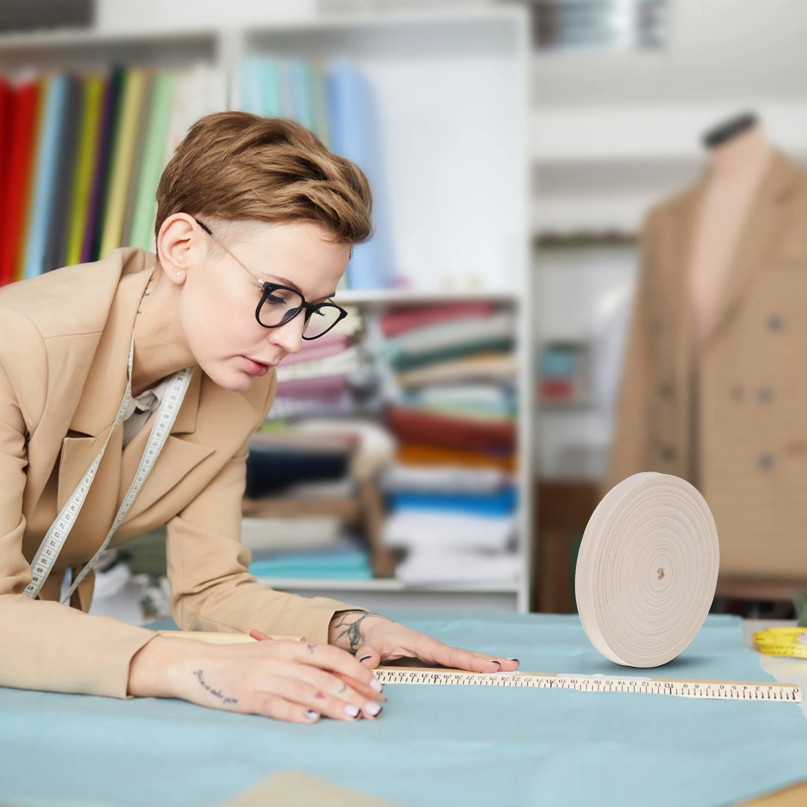 

1pcs 1 Roll Cotton Webbing 100% Soft Long Lasting Seam Binding For Clothing Bags Crafts Diy Projects Ribbon Tape Sewing Supplies