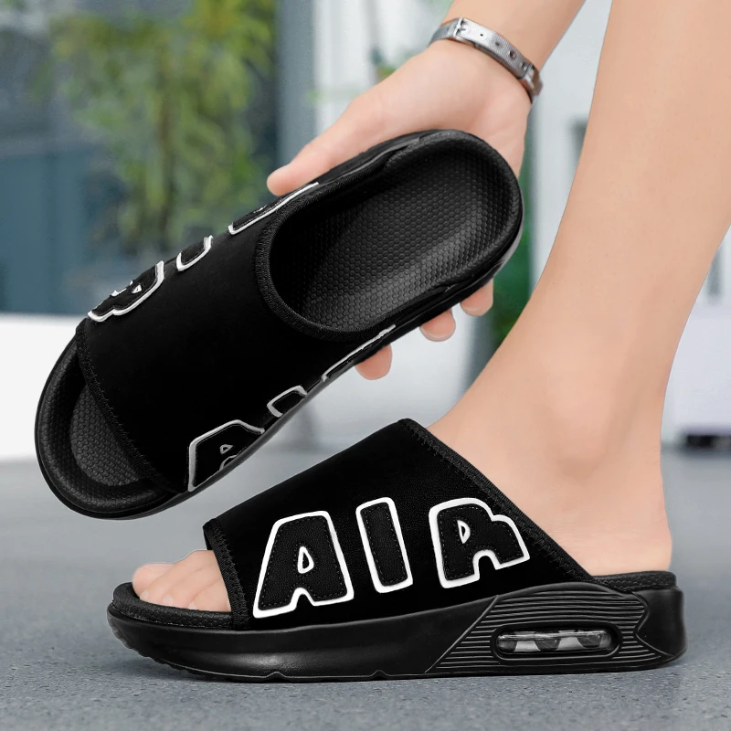 Slippers for Men Flip Flops Air Cushion Design Slide Man Summer New Soft Non-slip Men's Sports Chanclas Hombre Slippers Men