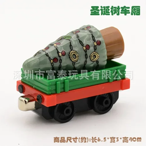 Alloy Magnetic Thomas and Friends Train Diecast 1:43 Locomotive Railway Carriage Christmas Duck Cow Cake Toys for Boys Children