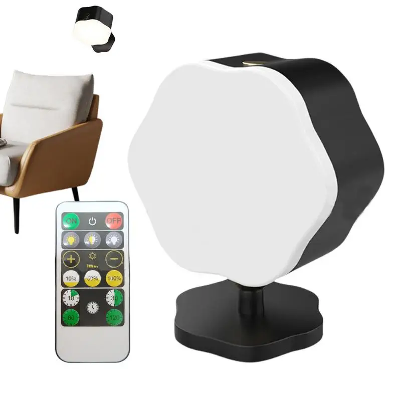 

Magnetic Wall Light Rechargeable Wireless Sconces For Wall Rotatable 3 Color Temperatures Touch Light Fixtures Cordless LED