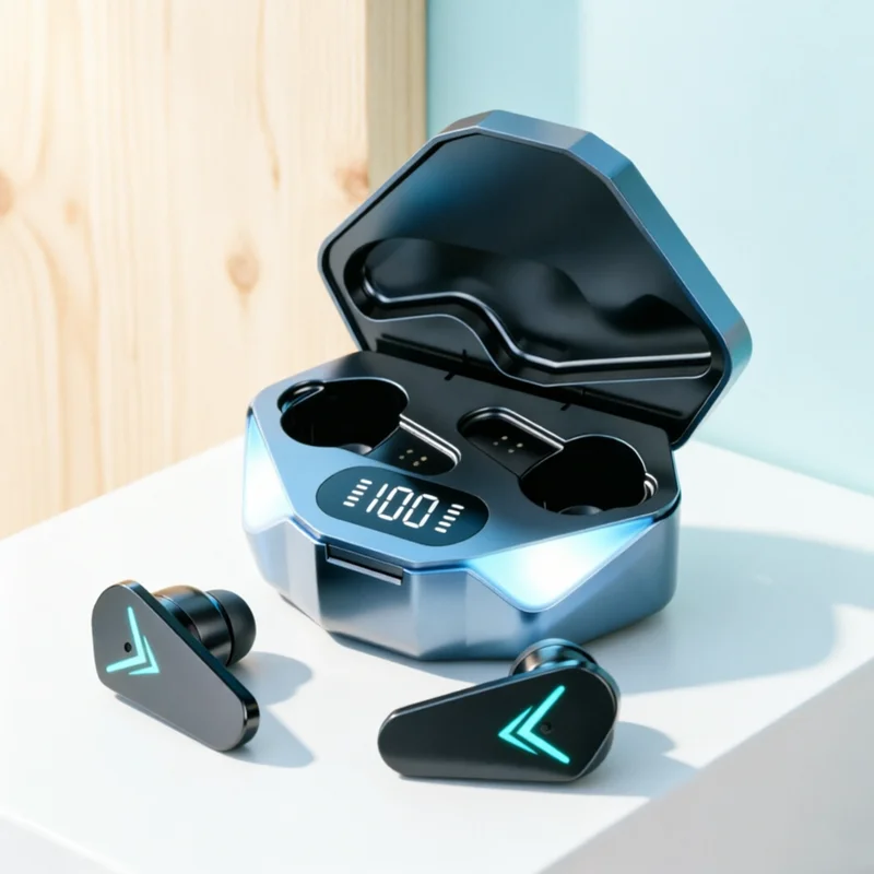 Novo tws fones de ouvido bluetooth sem fio 65ms baixa latência fones esport gaming headset gamer microfone para telefones