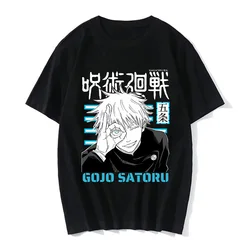 Anime Jujutsu Kaisen T-Shirt für Frauen Gojo Satoru Grafik T-Shirts Frau Mode lässig T-Shirt T-Shirt Manga