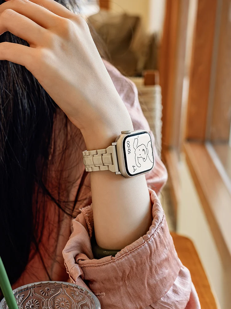 Candy Strap For Apple Watch Band 44mm 40 41 45 38 46 42mm Correa Fashion Bracelet iWatch series 10 9 8 7 SE 6 5 4 3 Ultra 2 49mm image 4