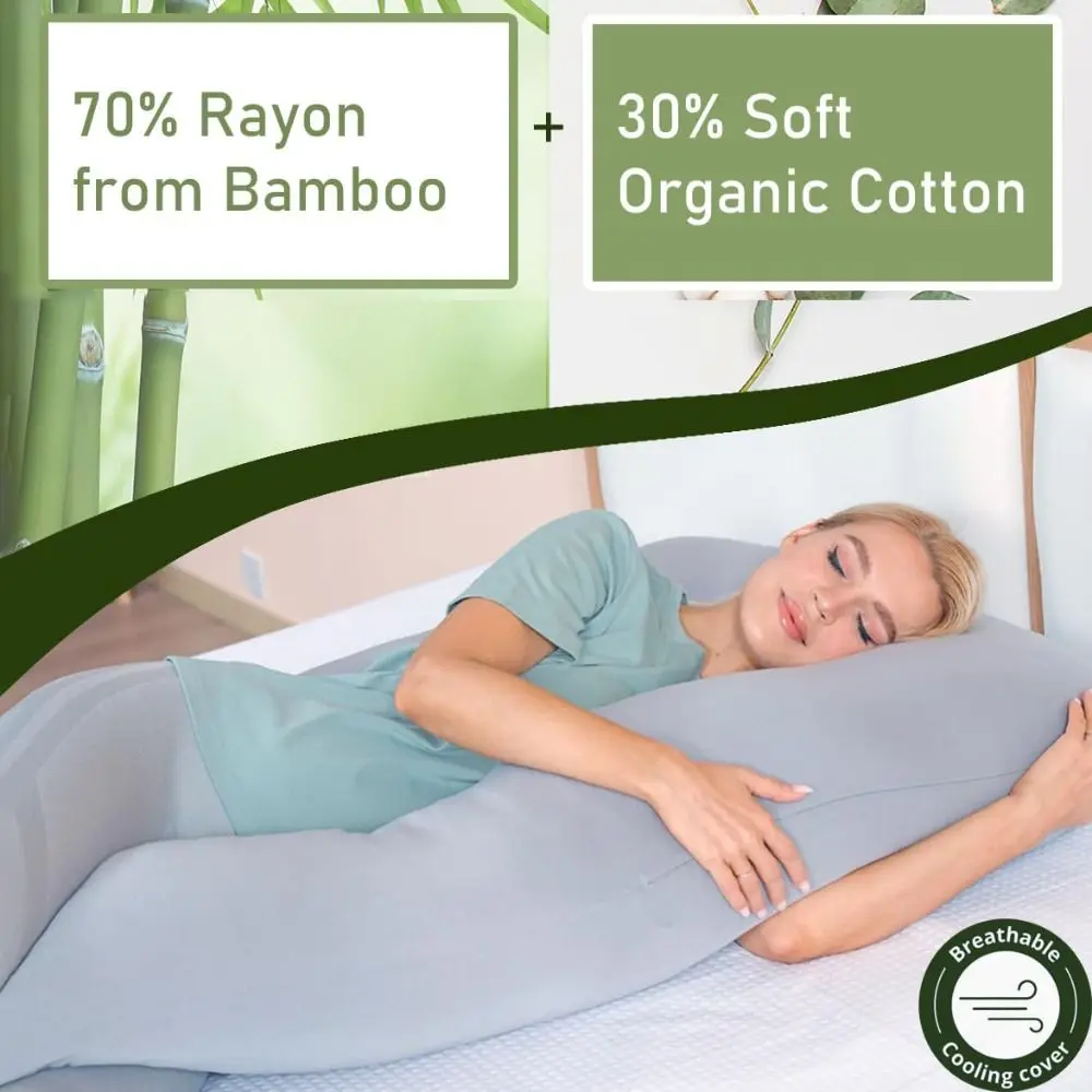 U-shaped Pregnancy Pillows Full Body Removable Maternity Pillow 70x130cm Comfortable Maternal Cushion Sleeping Support