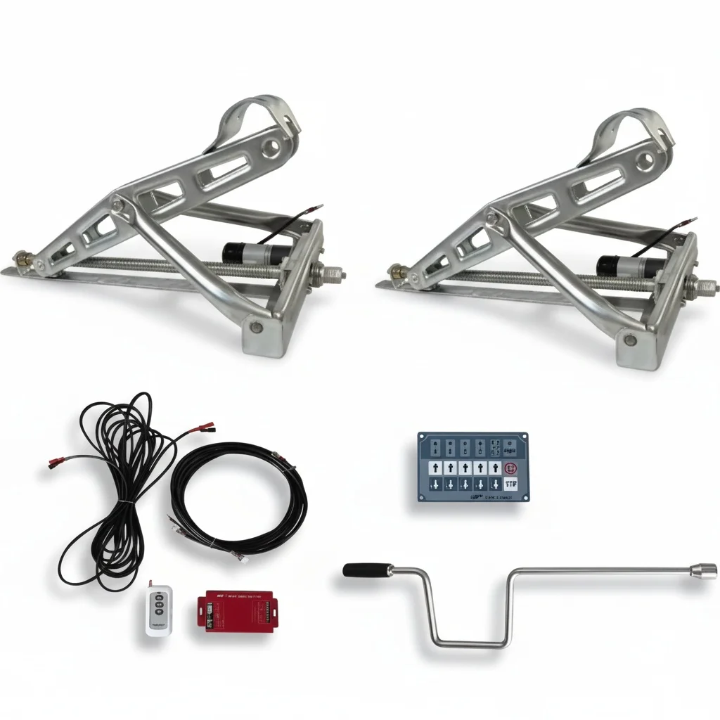 

Электрический стабилизирующий упор 12В, стальной, 675 x 280 мм, C-образный, с мощным приводом, опорная нога для автофургона, подходит для автодомов