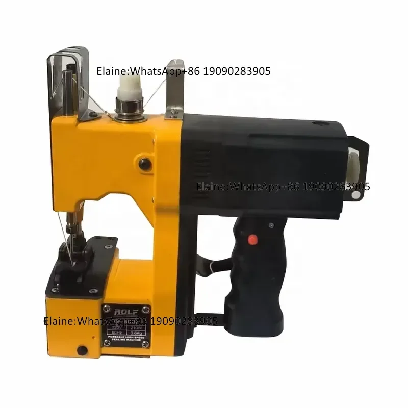 Máquina selladora de sacos industriales eléctrica portátil GK-300 / Cerradora de sacos de arroz tejidos, máquina de coser sacos portátil