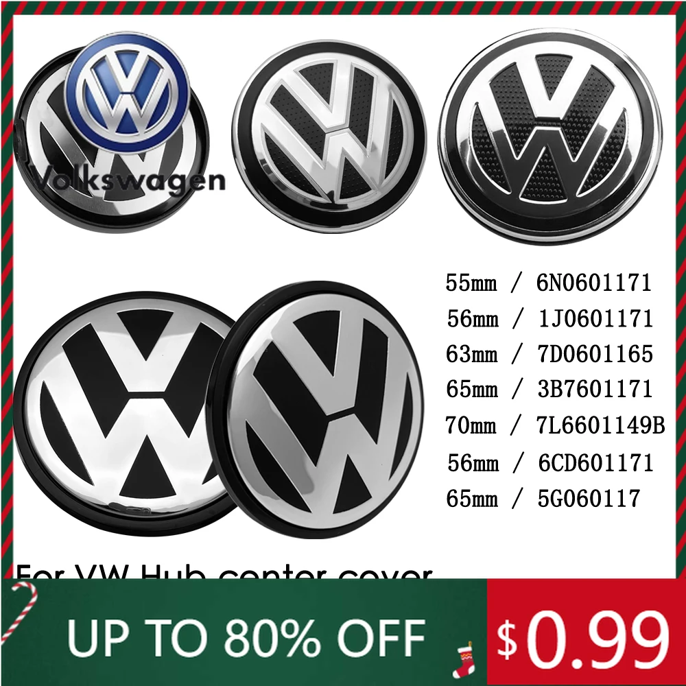

Interior Stickers 4Pcs 55mm 56mm 65mm 66mm Car Wheel Hub Cover Rim Center Cap For VW Polo GOLF Sagitar Jetta Bora Lavida Tiguan