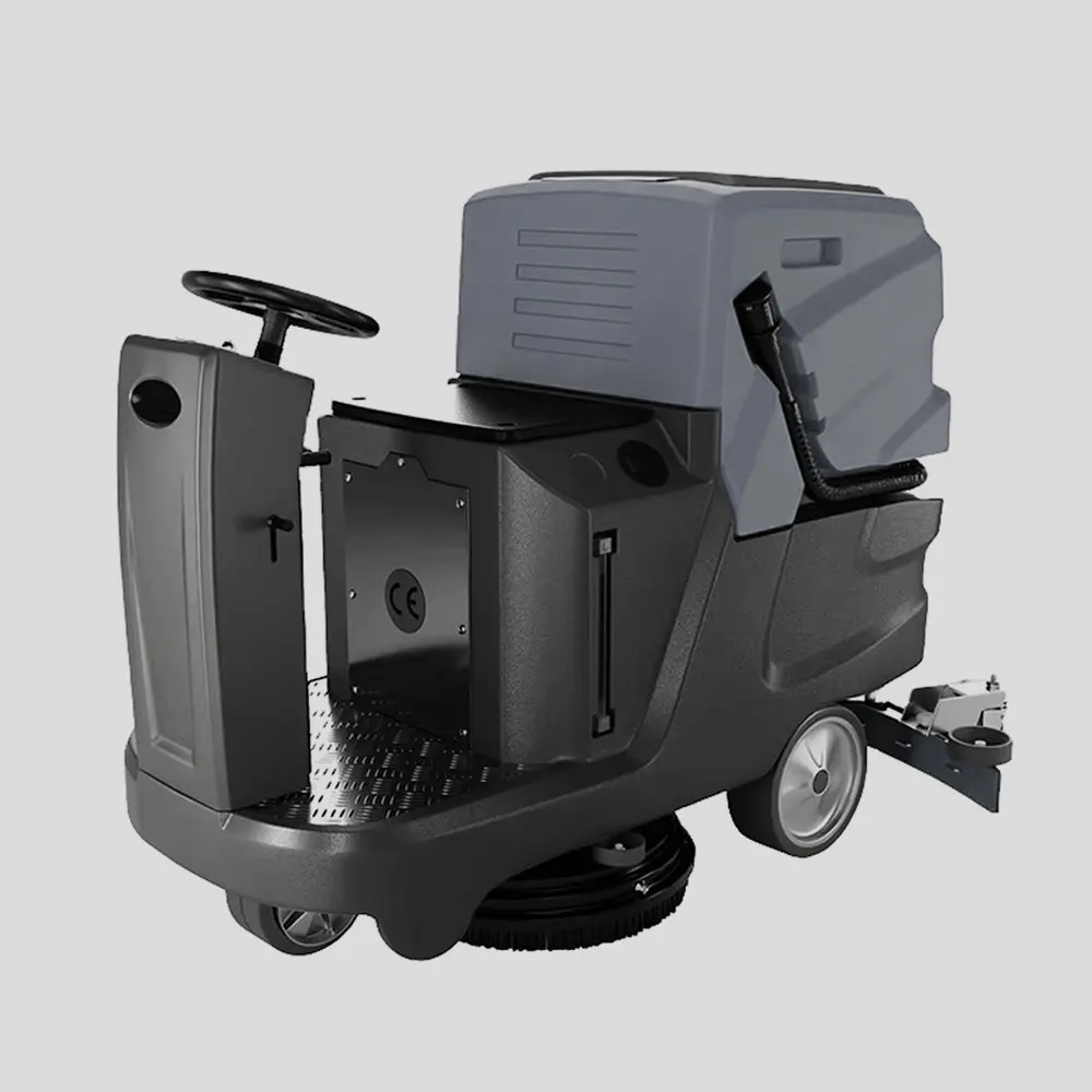 

Ride On Pressure Washer Surface Cleaning Machine Cordless Electric Industrial Sweeper
