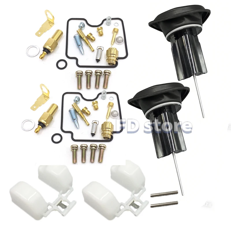 Motorcycle Carburetor Repair Kit Fit Yamaha BT1100 Bulldog 2002-2006 Float Parts Heater Piston(4 types of packages)