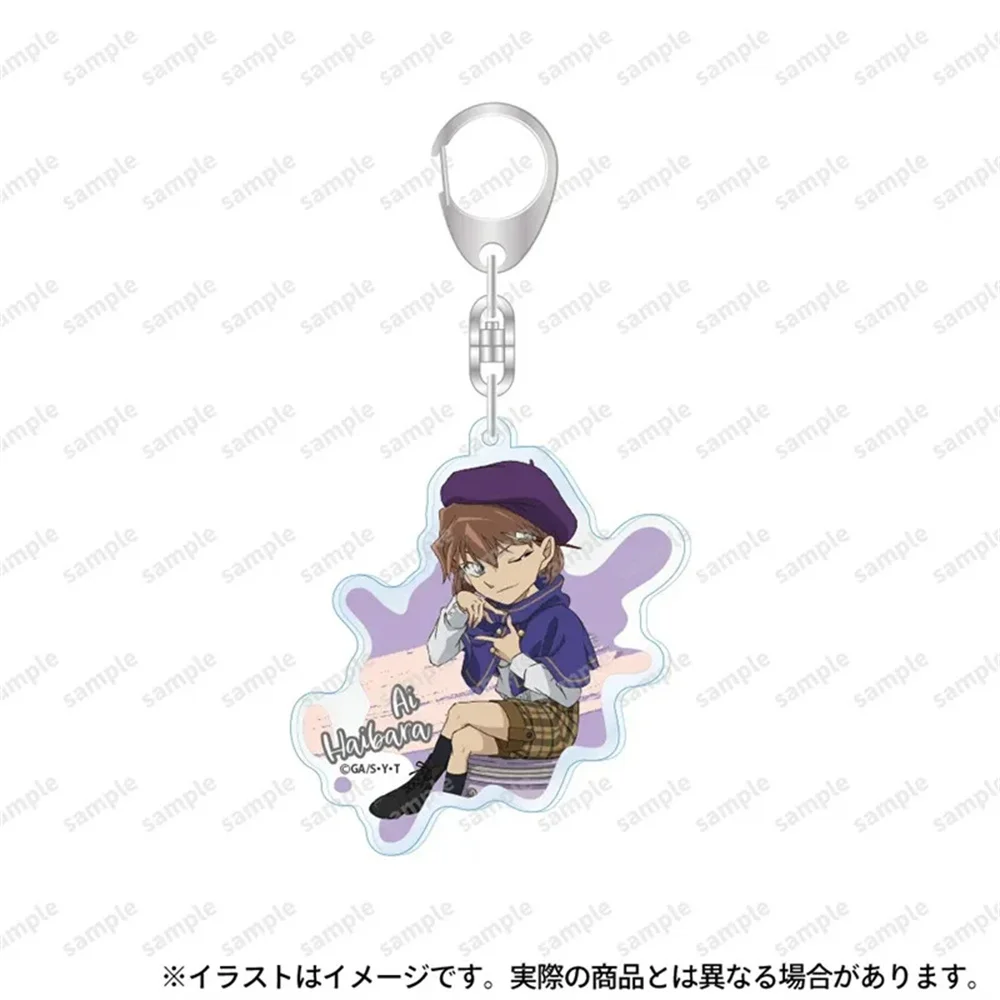 Detective Conan Paint type Anime Figure Acrylic Stand Cartoon Action Decoration Cosplay Model Plate Small Desktop Toy Keychain