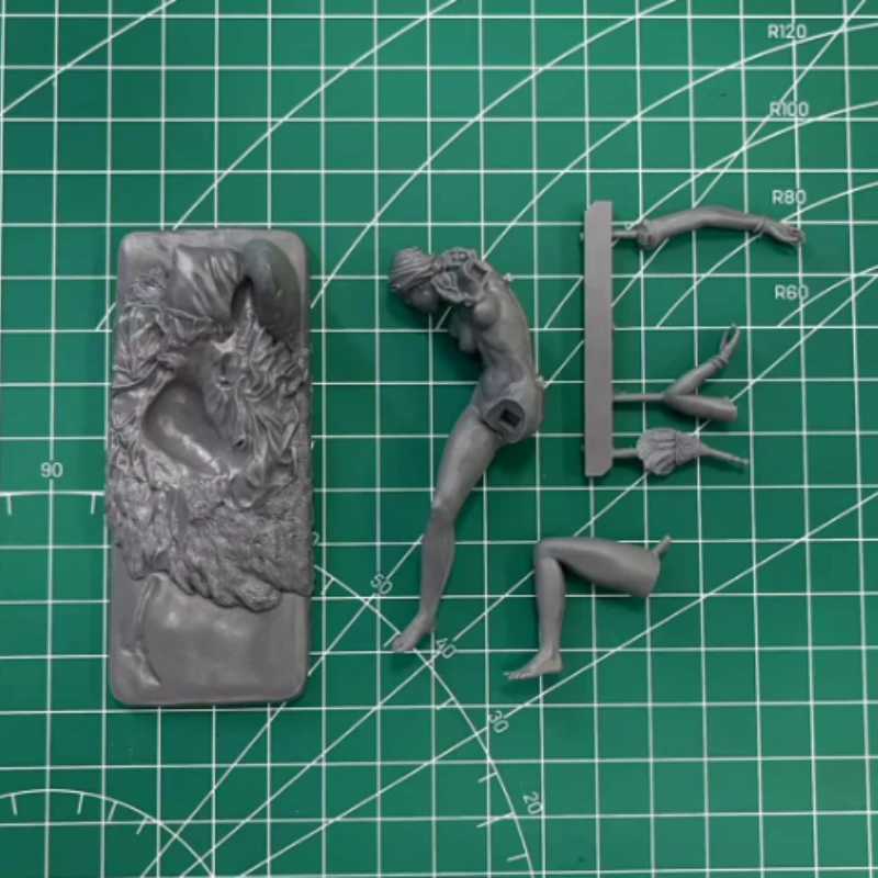 Kit de figurines en résine moulée sous pression, échelle 1/24, 80mm, Style classique, jouets miniatures pour femmes, passe-temps, non assemblé, non peint, bricolage Diorama