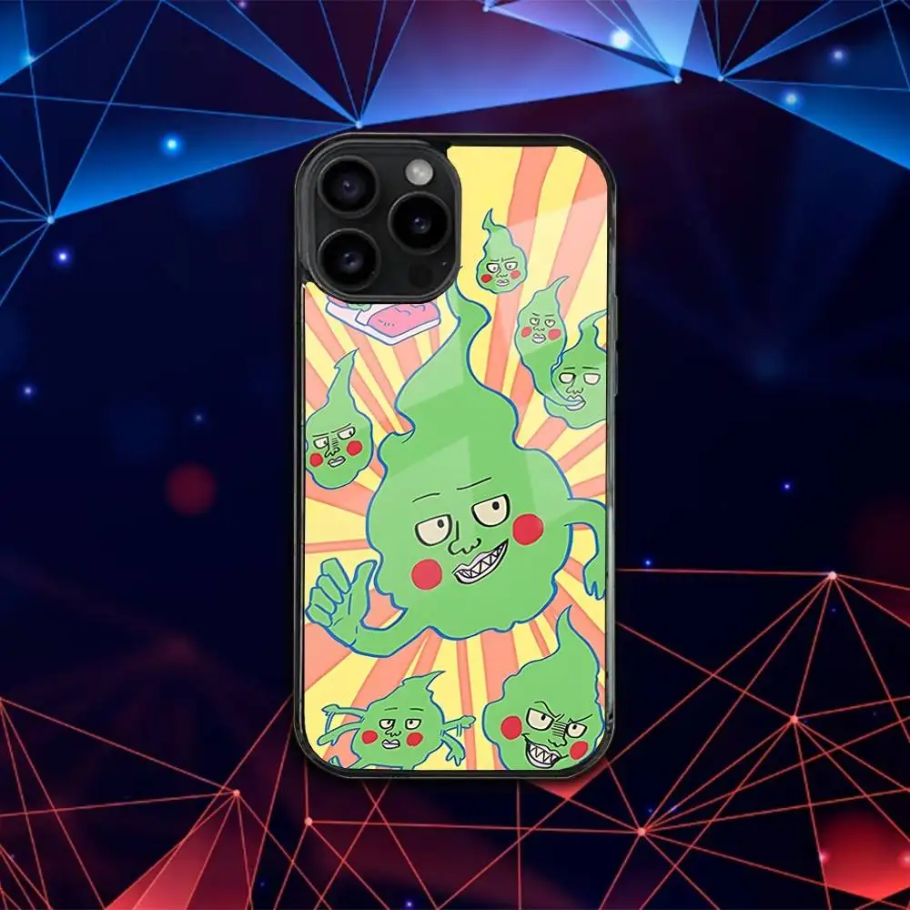 M-Mob Anime Psycho 100 Phone Case For iPhone 17,16,15,14,13,12,11,Pro,Max,Plus,Mini,SE4,E Magnetic Magsafe Wireless Charging