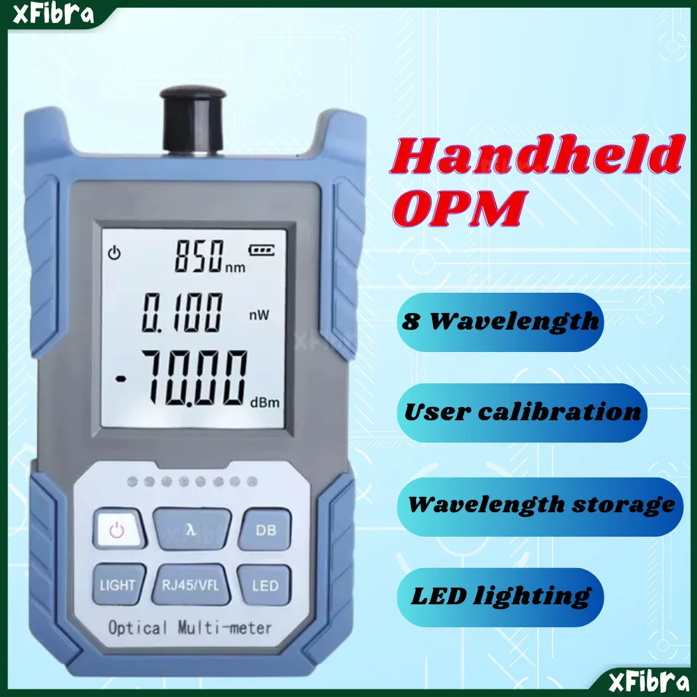 

OPM Mini Handheld Optical Power Meter Fiber Tester for Cable Measurement