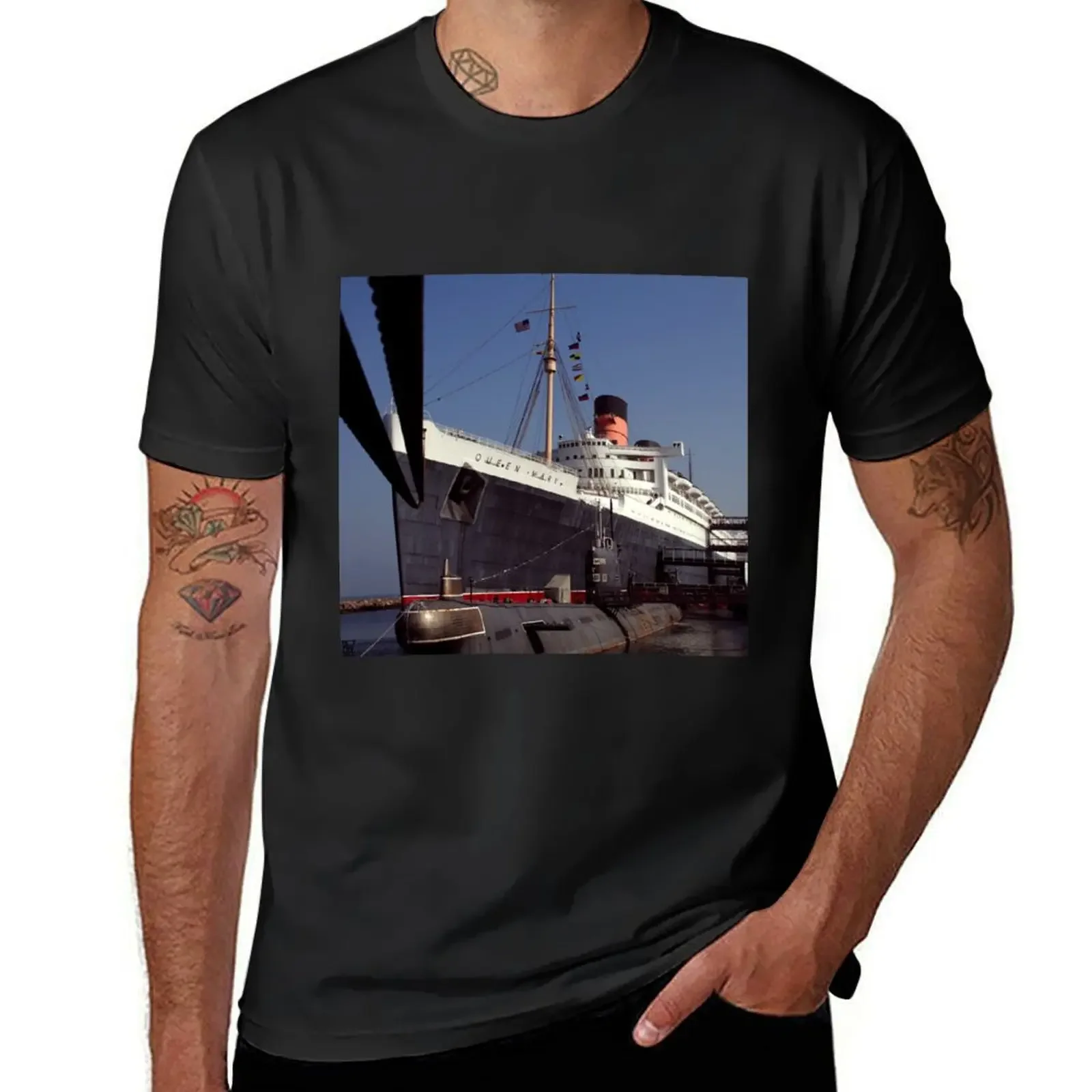 

RMS Queen футболка Mary винтажная графическая футболка, свободные рубашки, черные футболки для мужчин